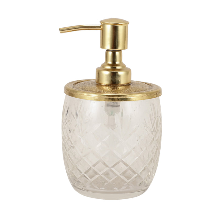 Astrid Crystal Cut dispenser in Gold