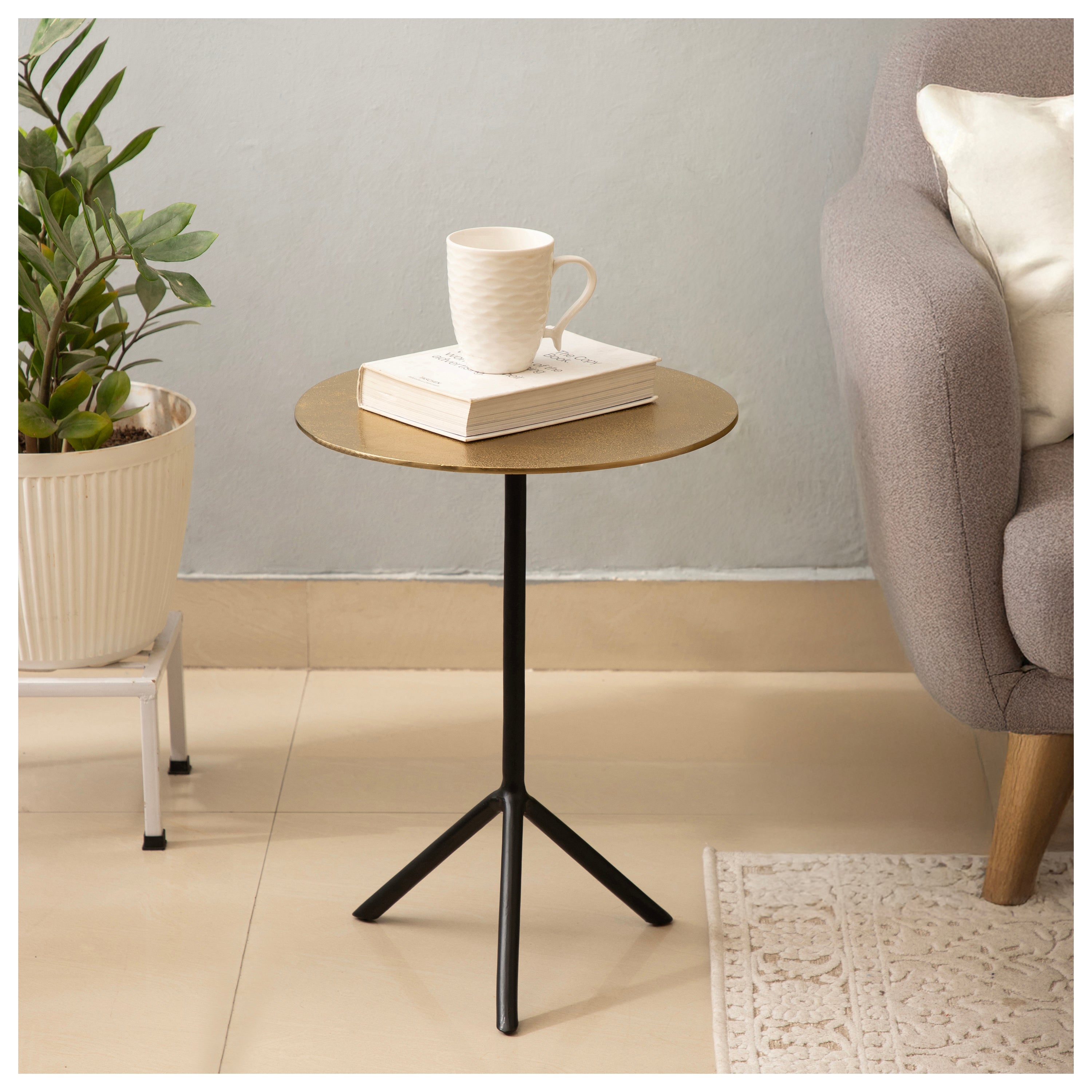 Obsidian Halo Side Table