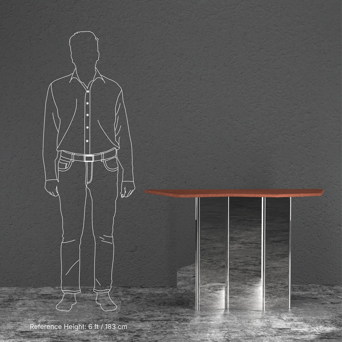 Fluted Console