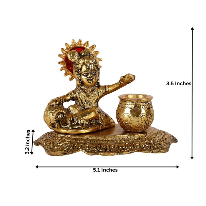 Bal Gopal Thakur Ji Lord Krishna Metal Statue