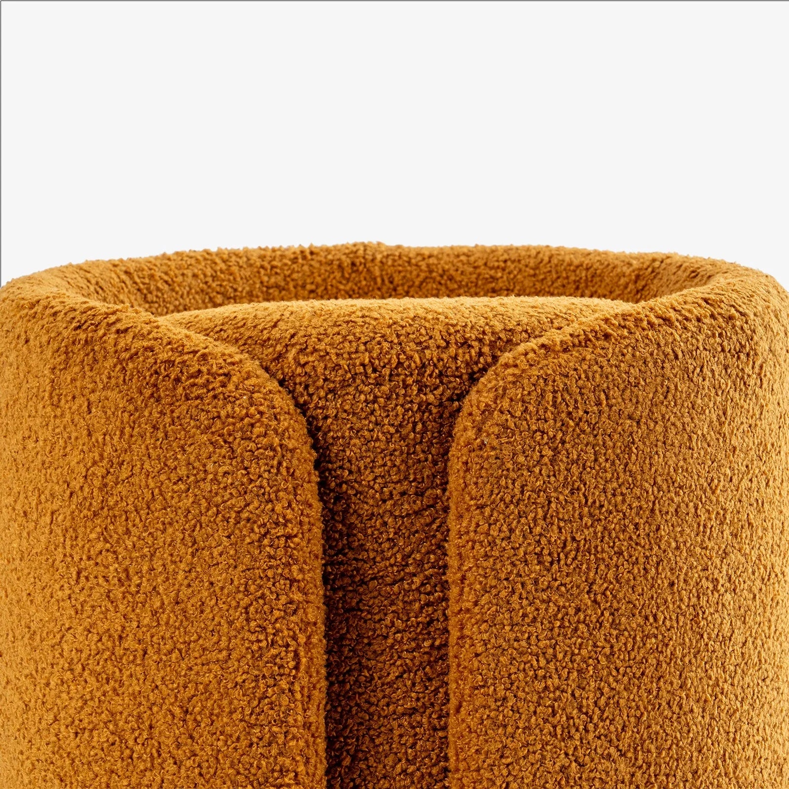 Serene Fabric Pouf | Upholstered Round Pouf for Living Room, Bedroom & Lounge Seating