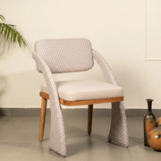 Sirocco Upholstered Teak Wood Dining Chair