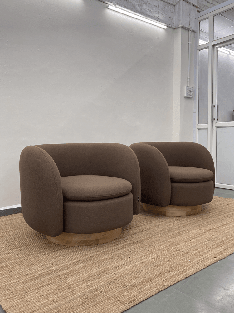 Reno Armchair | Fabric Upholstery, Solid Ash Wood