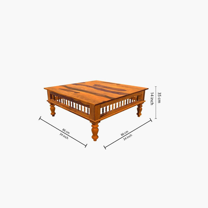 Rinika Coffee Table for Living Room Decor | Sheesham Wood Center Table for Hall