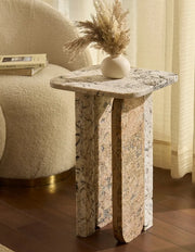 Marlo - Alaska white, Alaska beige | Side Table