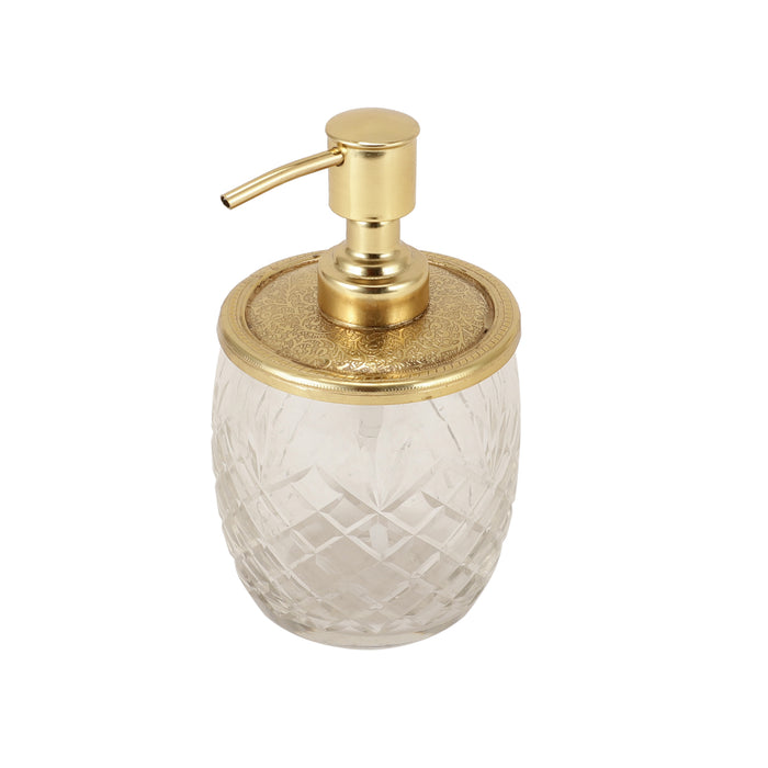 Astrid Crystal Cut dispenser in Gold