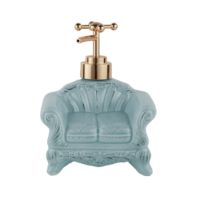 Vintage Sofa Soap Dispenser | Retro Couch Soap Pump & Holder