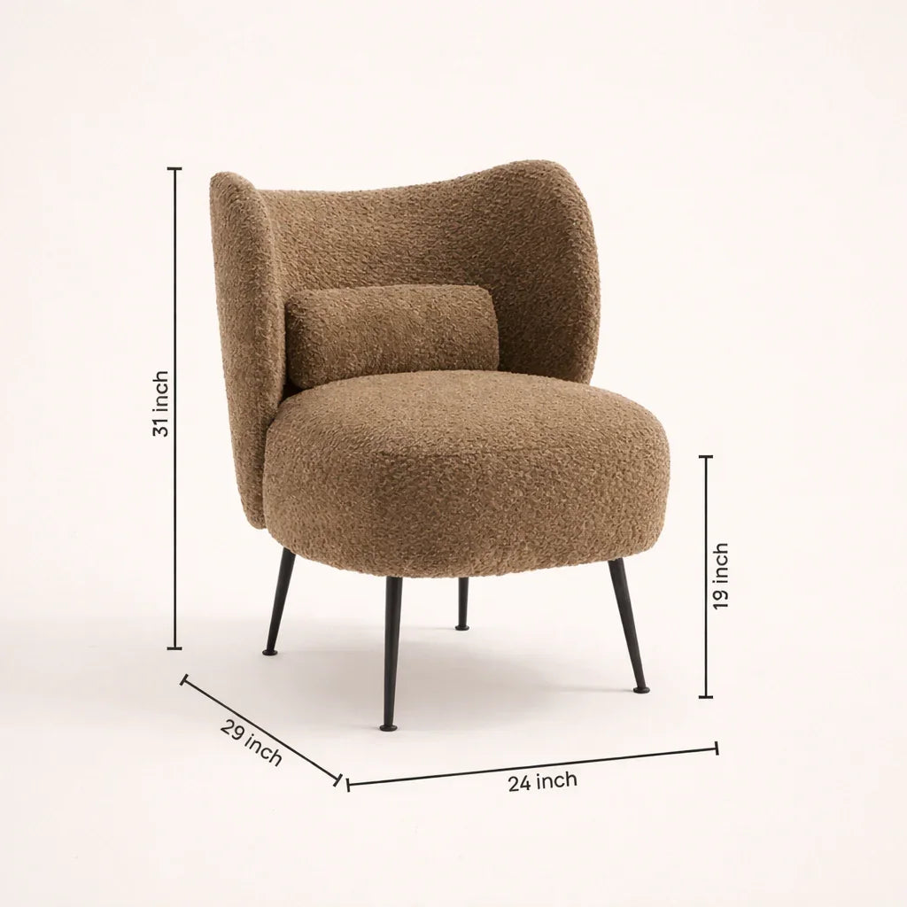Collin Accent Chair | Wooden Frame