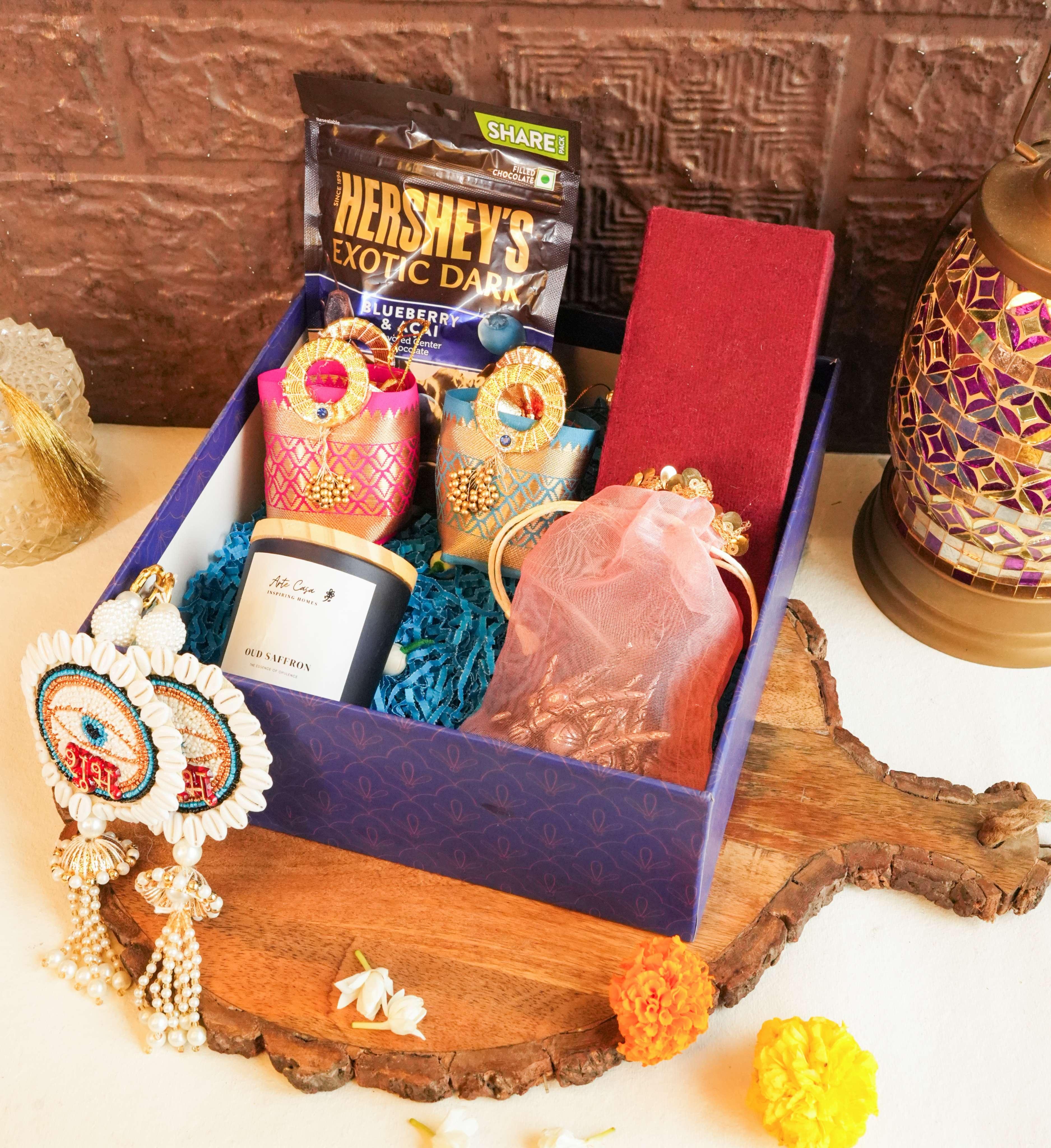 Blissful Silver Basket Hamper Set | Premium Corporate Diwali Gifts