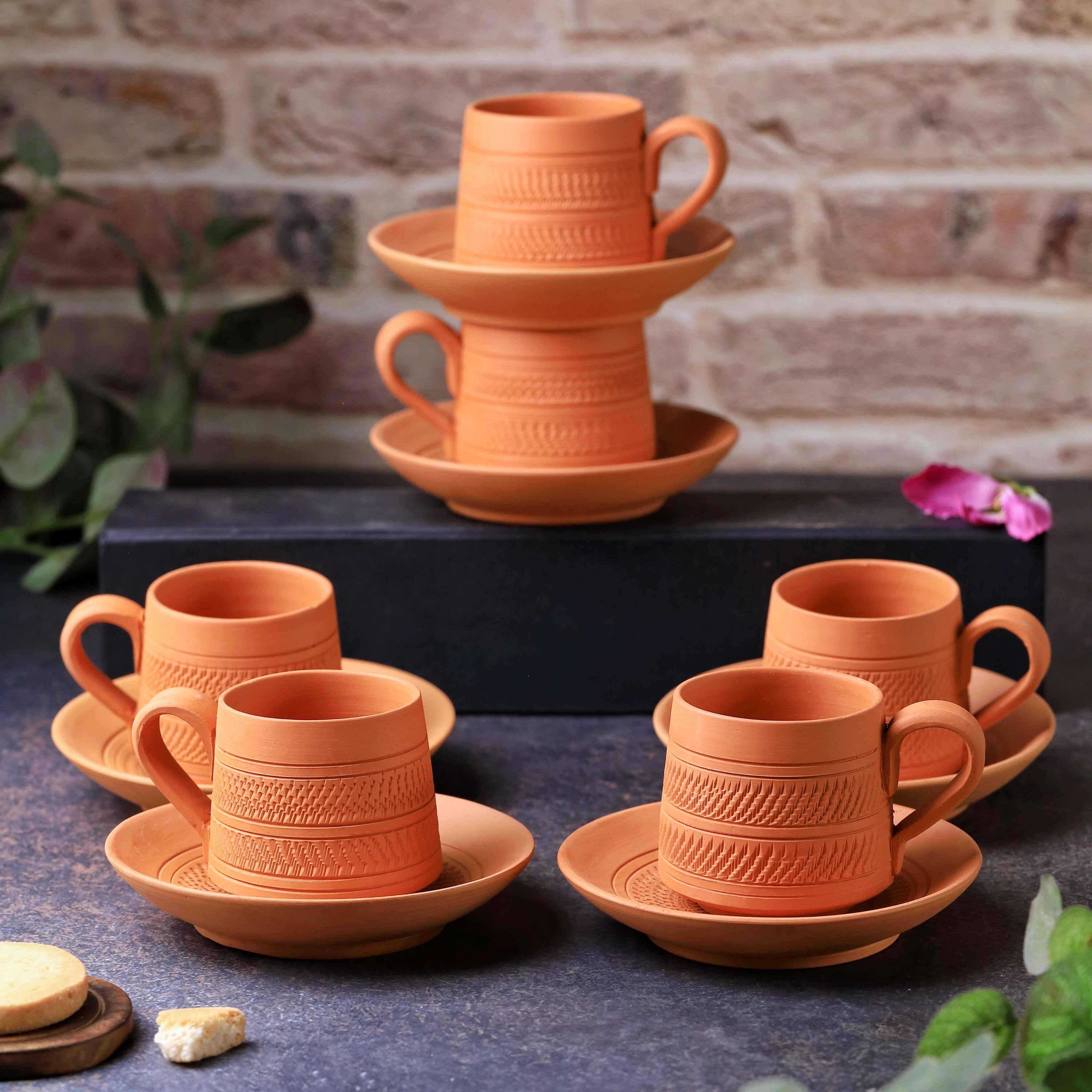 Terracotta Nawabi Tea Cup 6 Pcs
