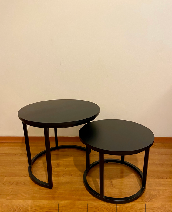 Wooden Set of 2 Nesting Tables