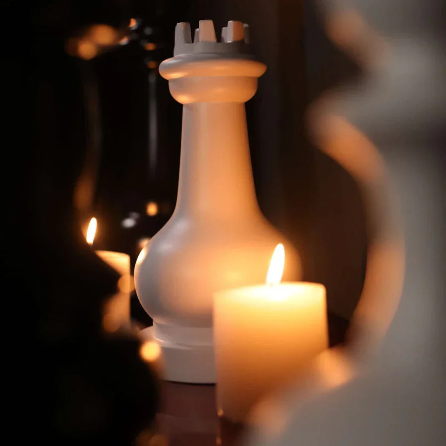 Check Mate Candle holders | Black, white