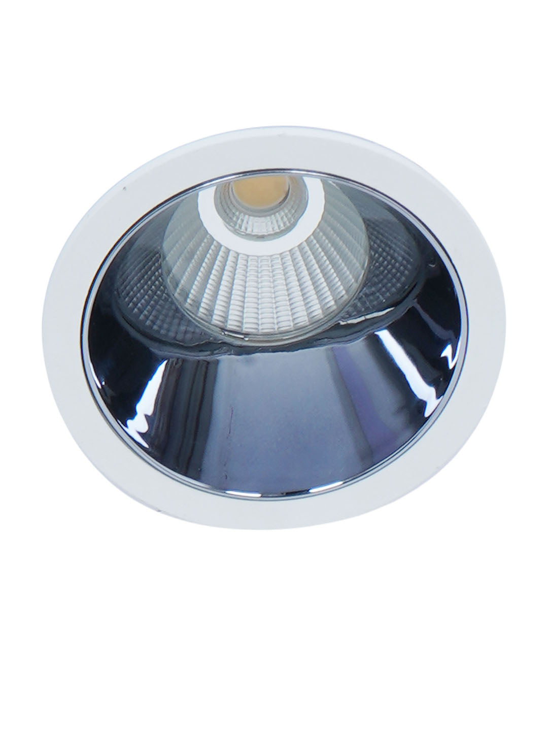 Recessed Round Nickel Finished 84mm 12W
  Warm White Aluminium LED Ceiling Lamp Light