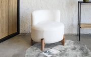 Liam Lounge Chair | Acacia wood and Upholstery