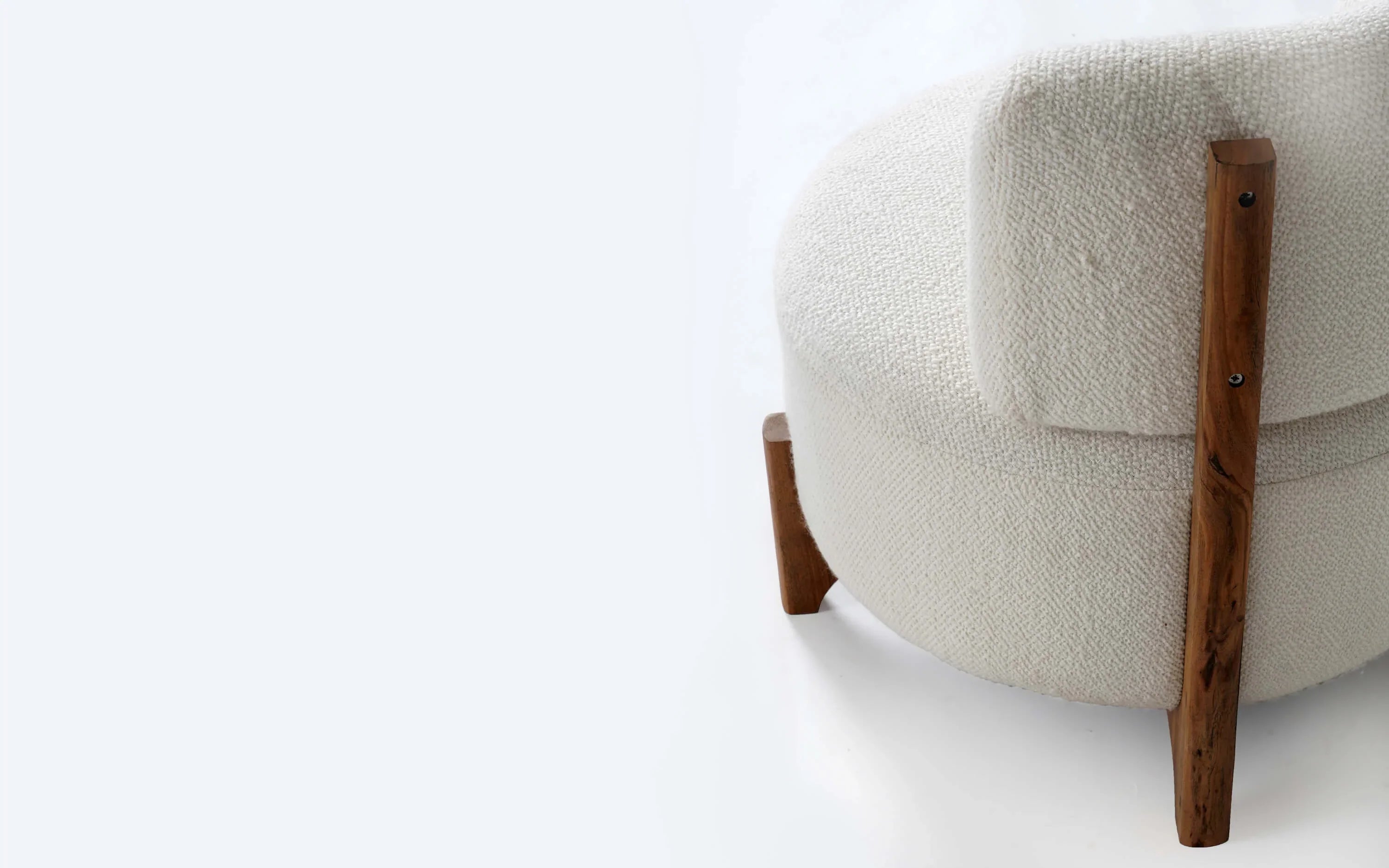 Liam Lounge Chair | Acacia wood and Upholstery