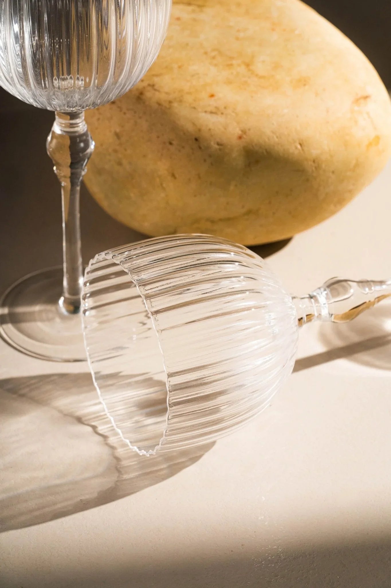 Golden Rim Elite Glasses - Premium Clear Glass Set of 6