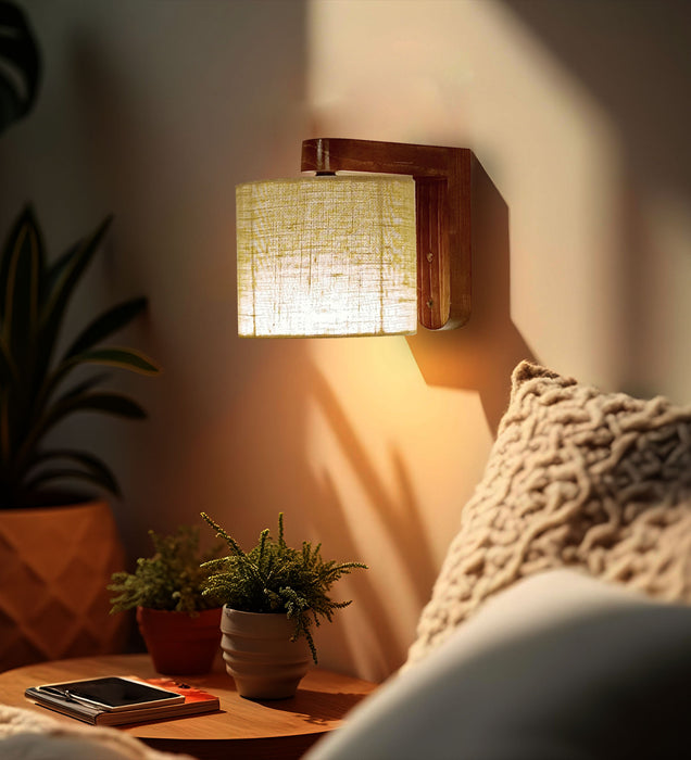 Gimli Brown Wooden Wall Light | Decorative Lighting