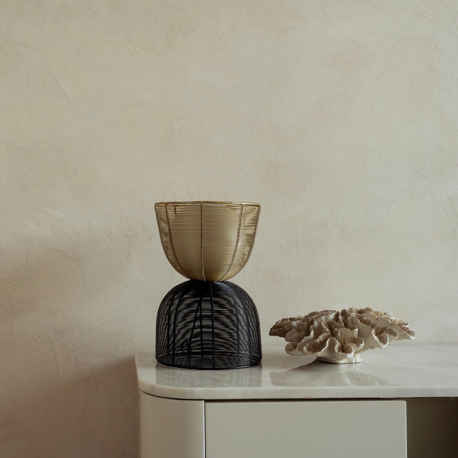 Totem Gold Table Lamp for Living Room | Home Decor Lamp | Night Lamp