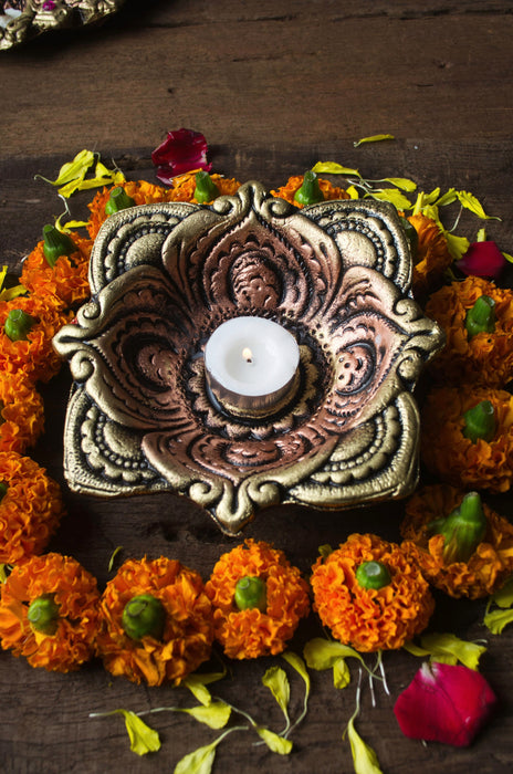 Square Diya Set of 2