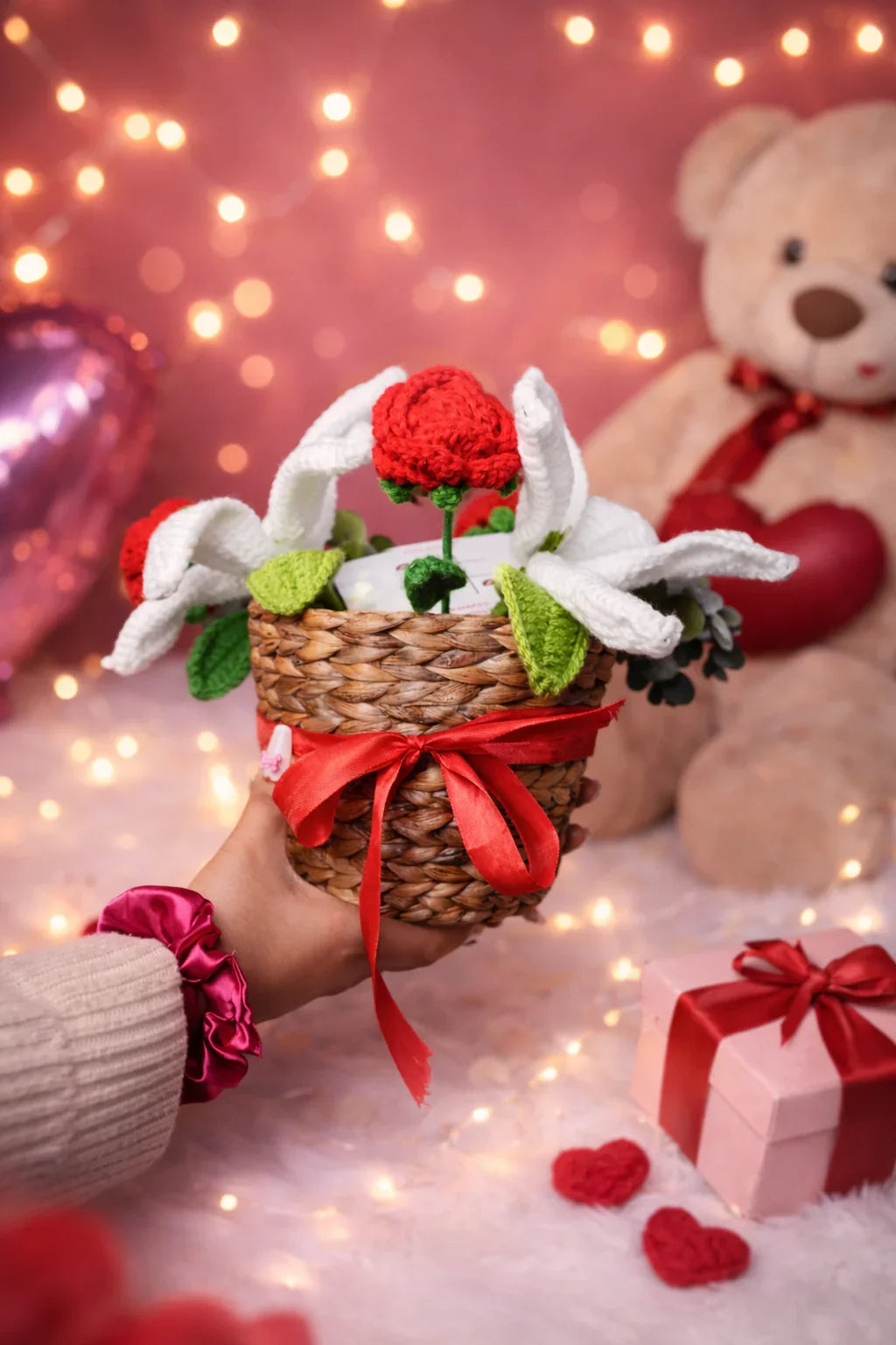 Rustic Romance Bamboo Basket