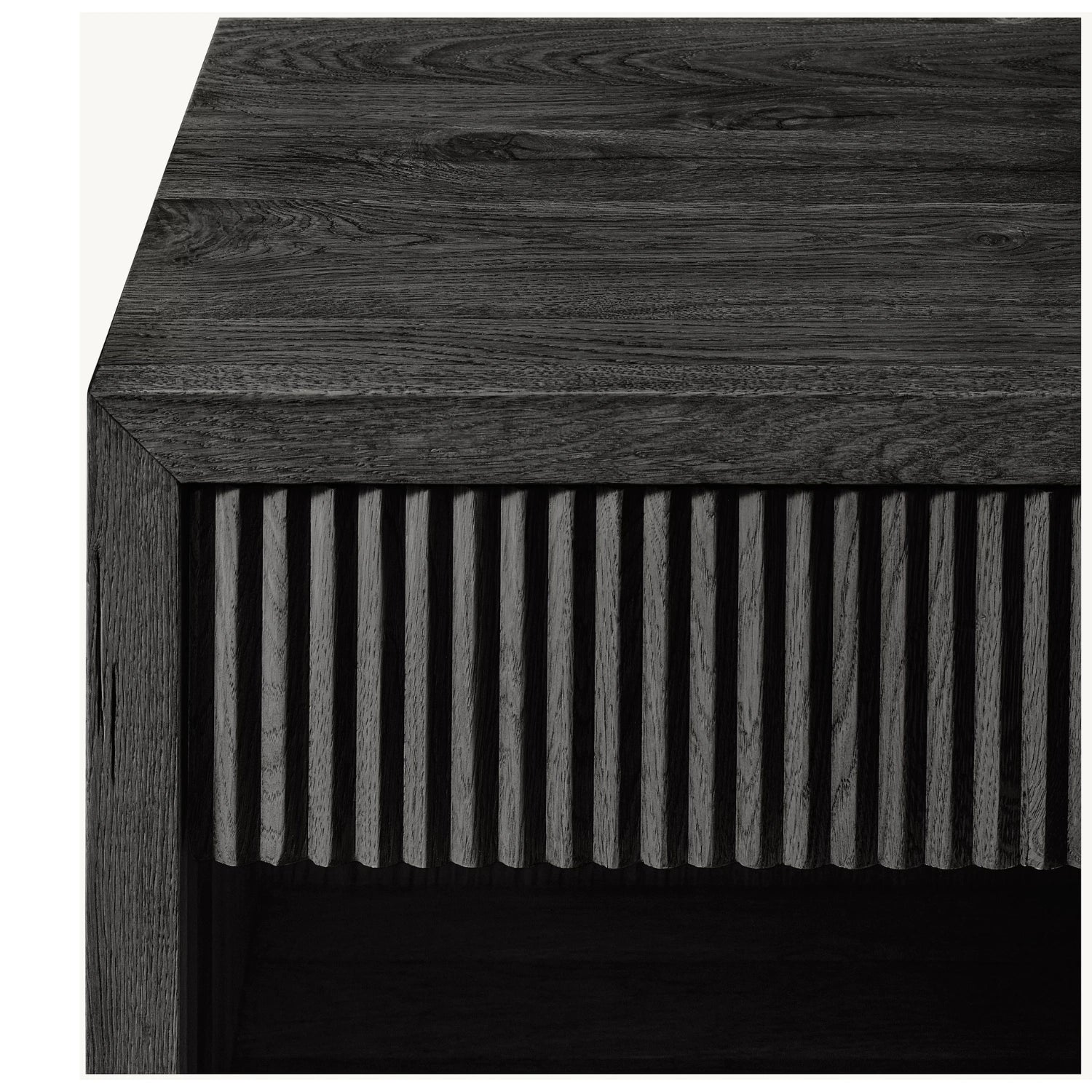 Reed 1-Drawer Ash Black Stained Bedside