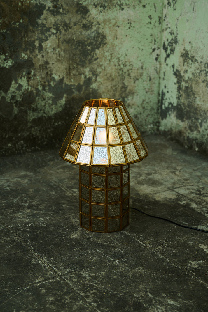 Brass-Aged Table Lamp (100% brass)