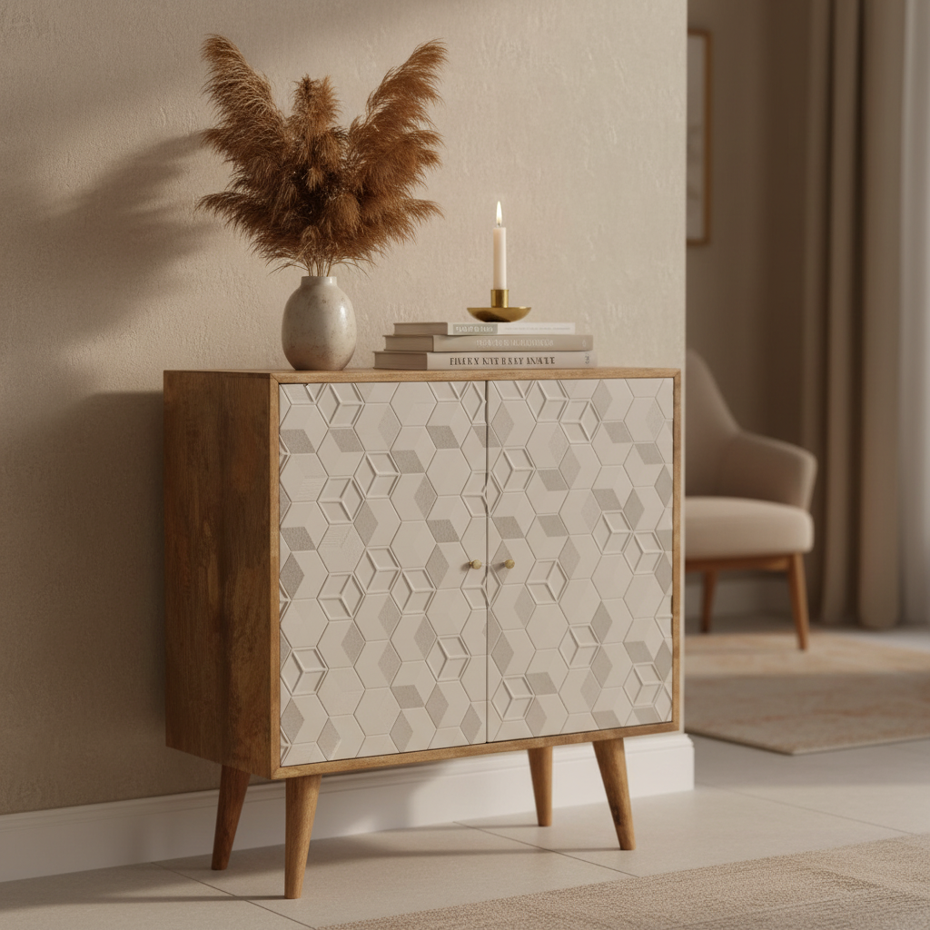 Acadia White Cabinet