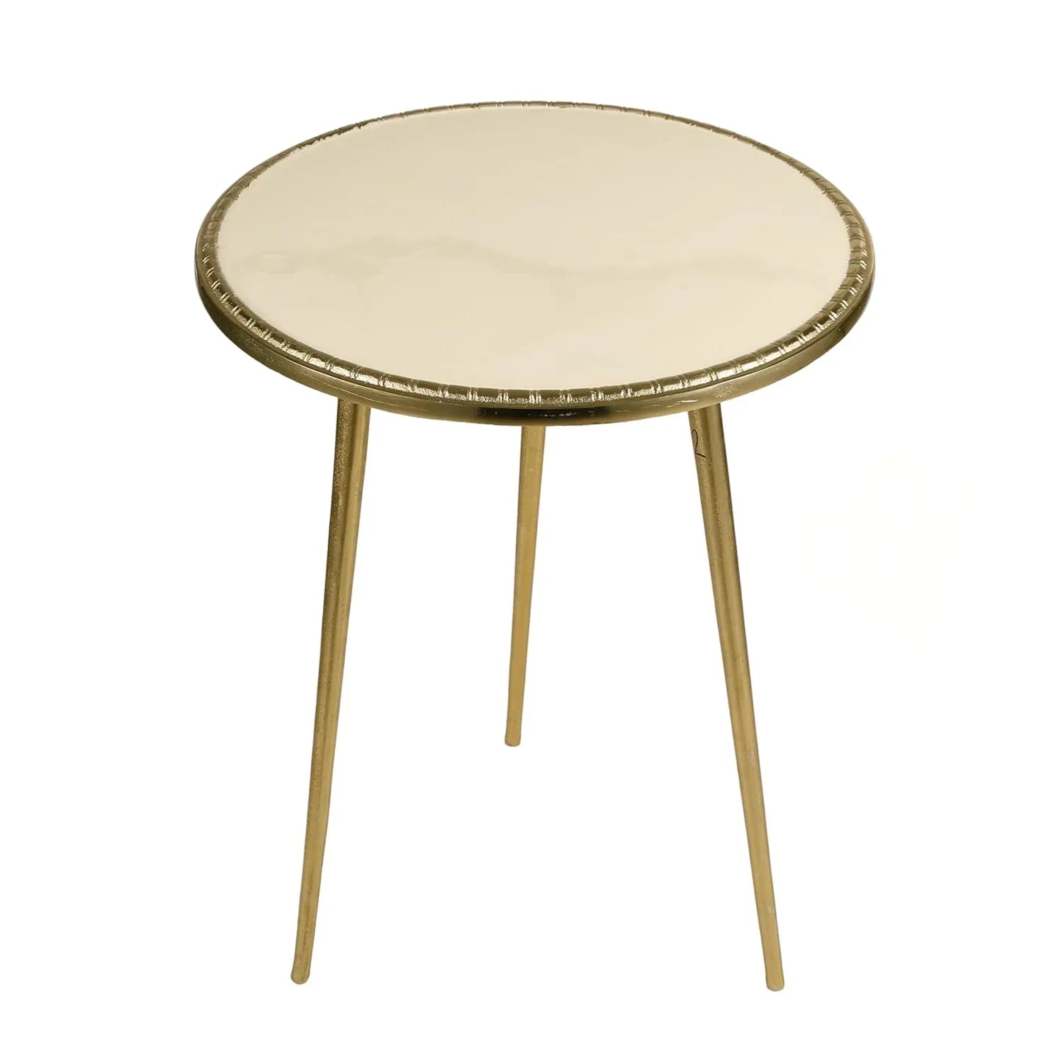 Crown Gold End Table | Royal Modern Side Table for Living Room & Bedroom