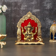 Lord Ganesh Figurine Presented in a Rich Red Velvet Box