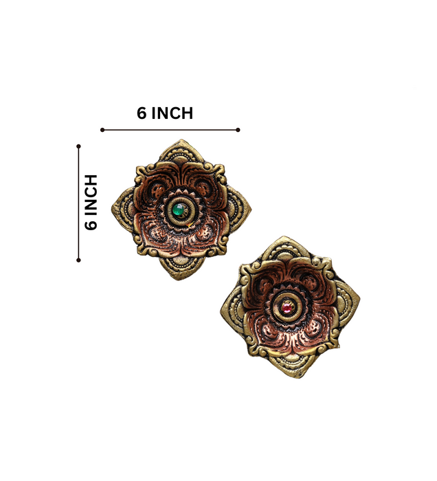 Square Diya Set of 2