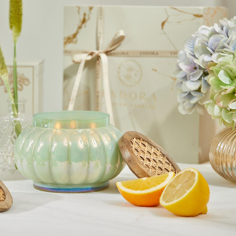 Boho Lustre Lid Jar Candle