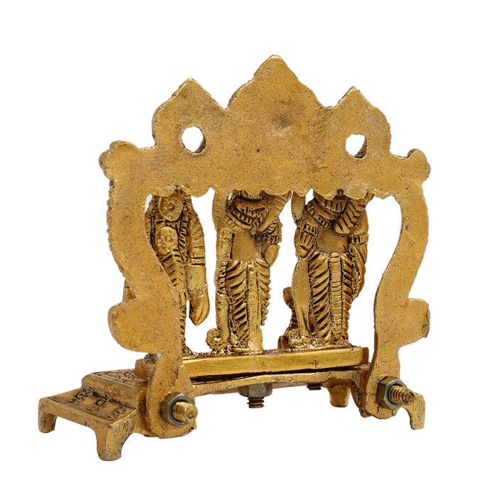 Lord Ram Darbar With Sita Laxman And Hanuman Ji Metal Showpiece