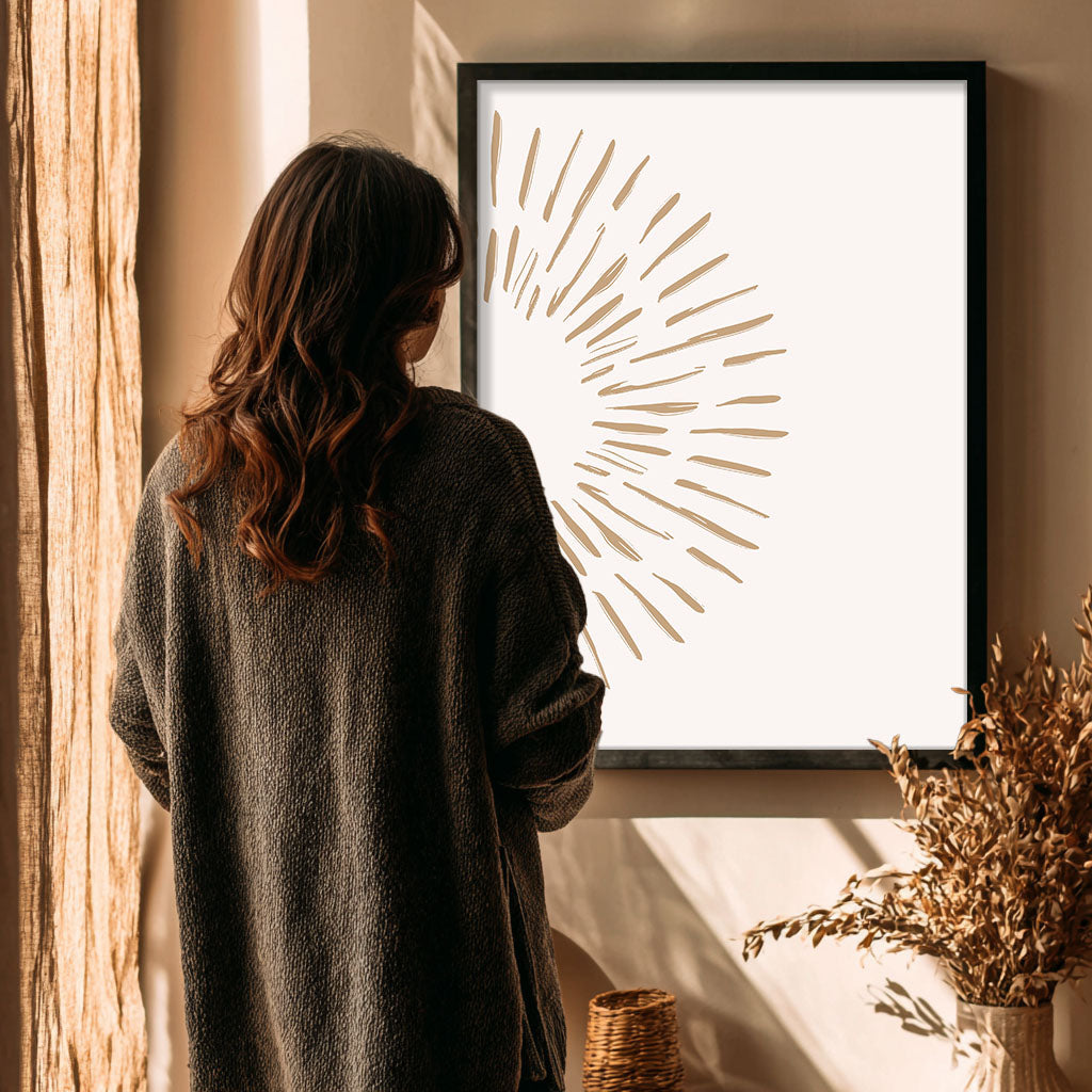 Burst – White – Elegant White Wall Painting