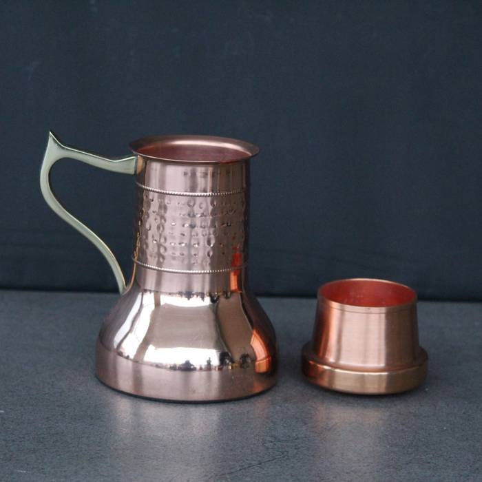 Stylish Rounded Copper Jug | Jug Storage Utensils Home & Restaurants