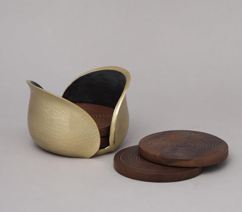 Tulip Coaster | Aluminum and Wood