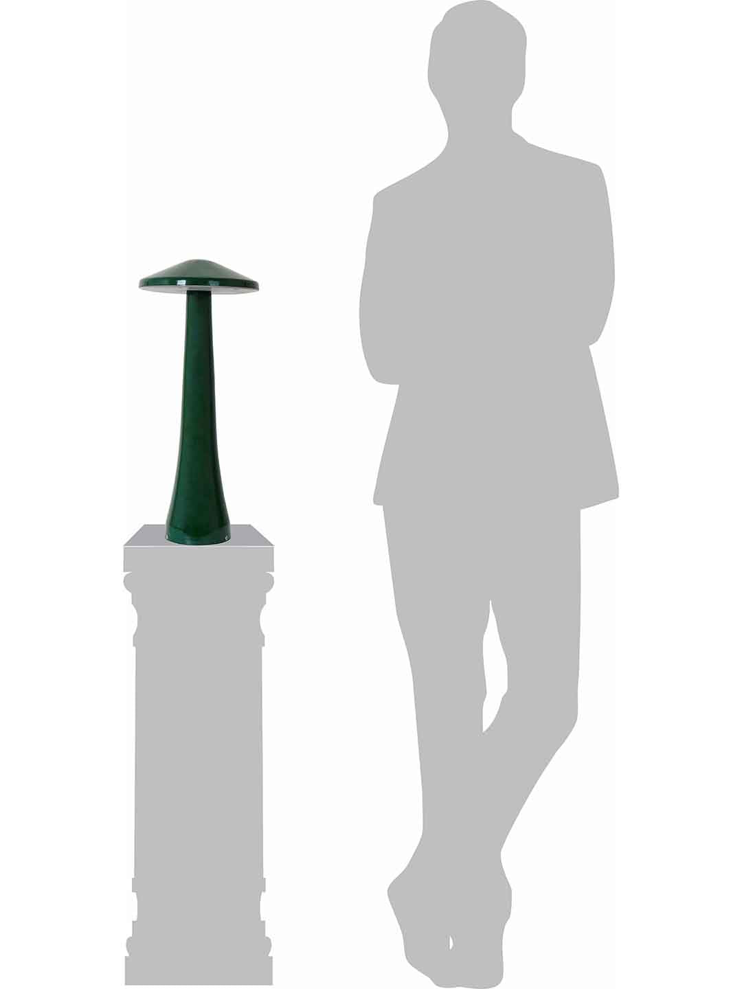 Functional Beauty: Illuminate Your Pathways with 20 Inch Green Mushroom 18W LED Bollard Light