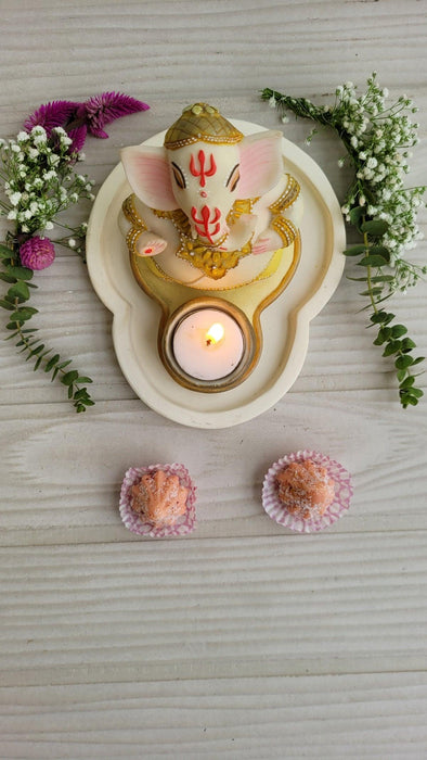 Kailash Ganpati Tealight Holder