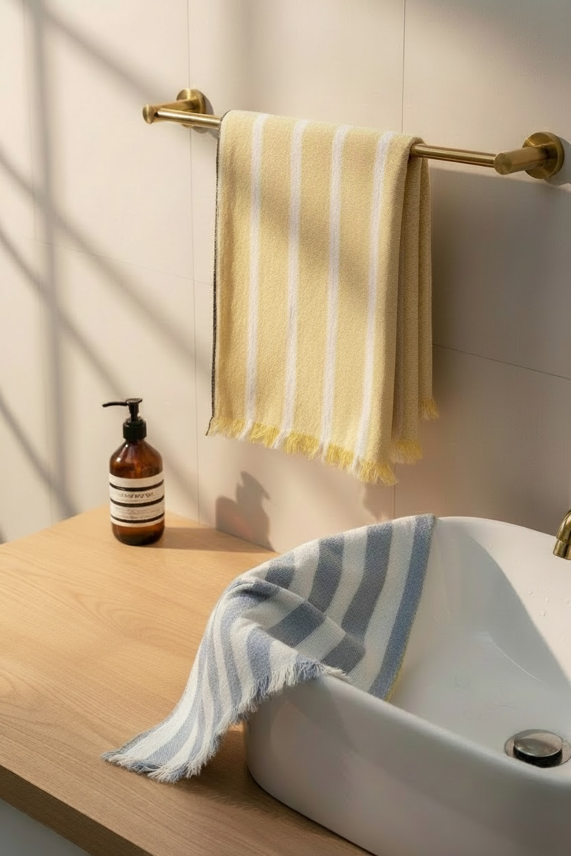 Hello Yellow | Hand Towel | Handloom Cotton
