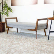 Barkan Solid Sheesham Wood Sofa Bench | Stylish Wooden Seating Bench for Living Room