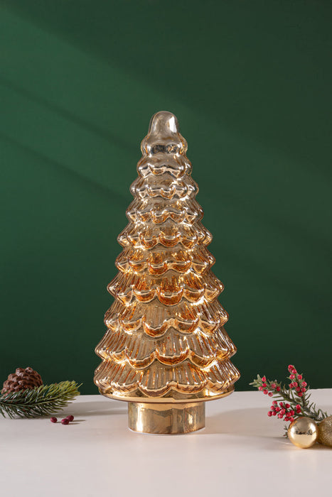 Jubilant LED Christmas Tree | Gold & Radiant Holiday Decor