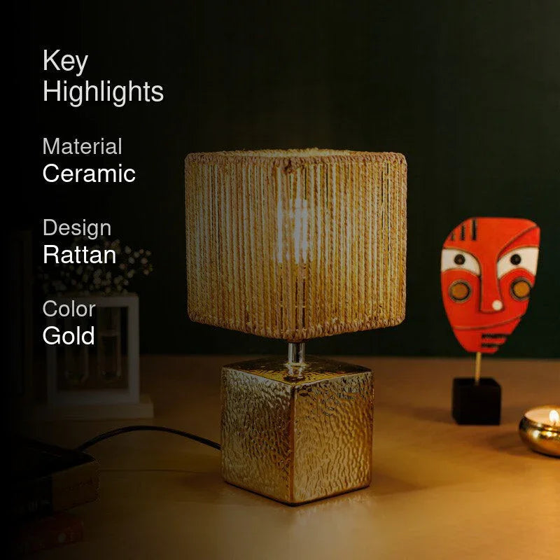 Golden Cermaic Luxury Table Lamps for Living Room | Decorative Lamps | Desk Lamps