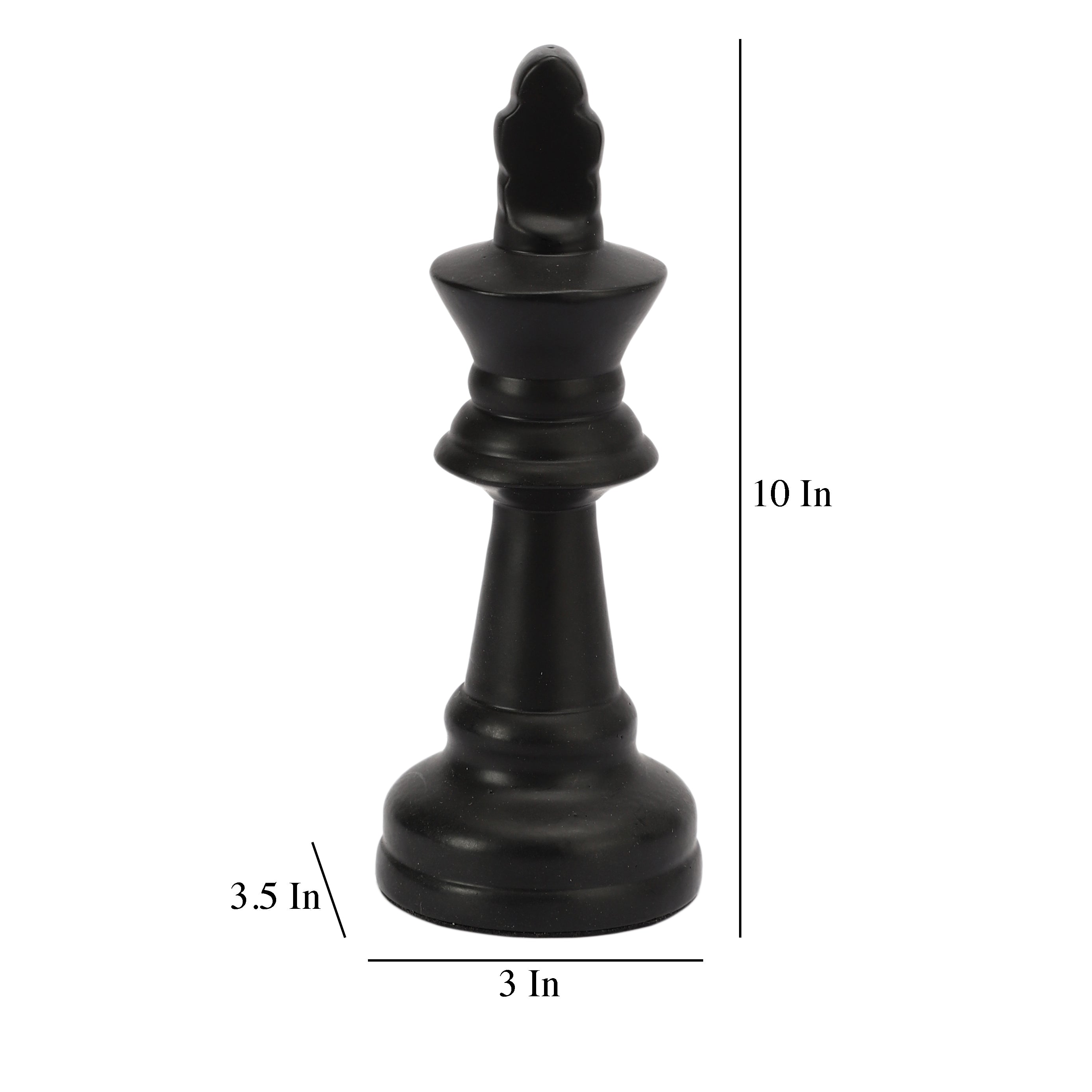 Chess King Black Showpiece