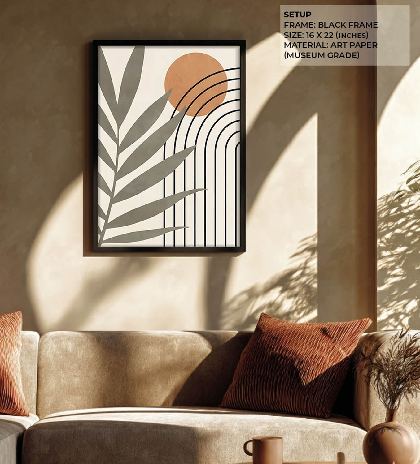 Sunlit Leaves Wall Painting