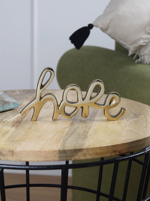 Tabletop FreeStanding | Sign - Hope - Gold