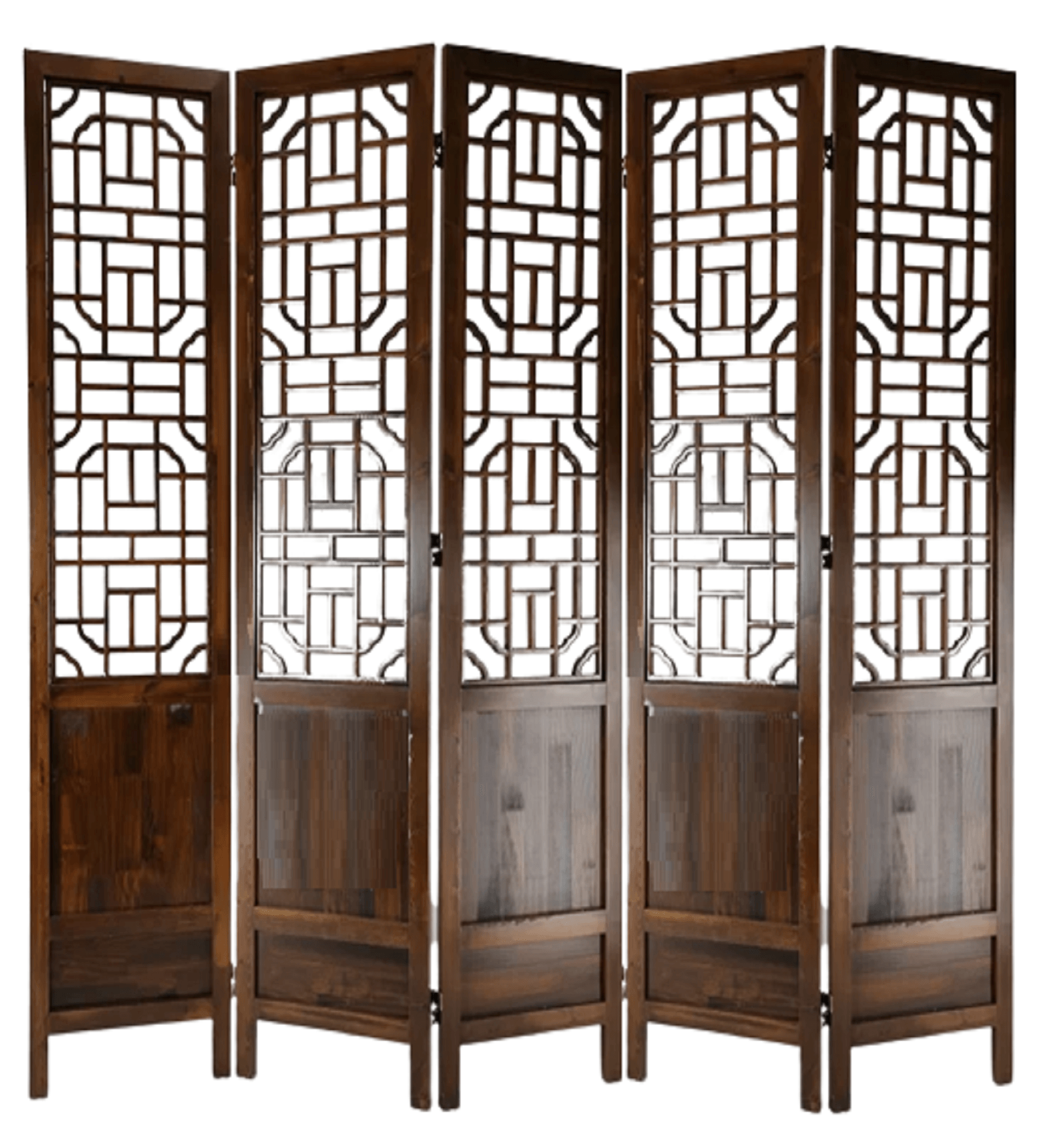 Panel Wooden Room Partition with Mango Frame & MDF Jali