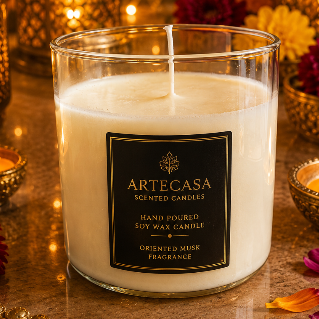 Ivory Grandeur Decorative Candle