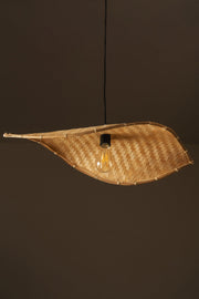Thin Wavy Bamboo Hanging Lampshade