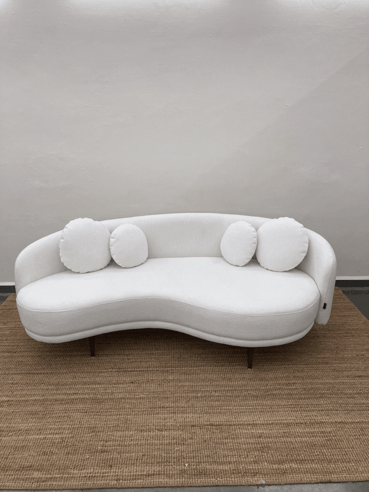 Kaya Sofa | Fabric Upholstery, Solid Teak Wood