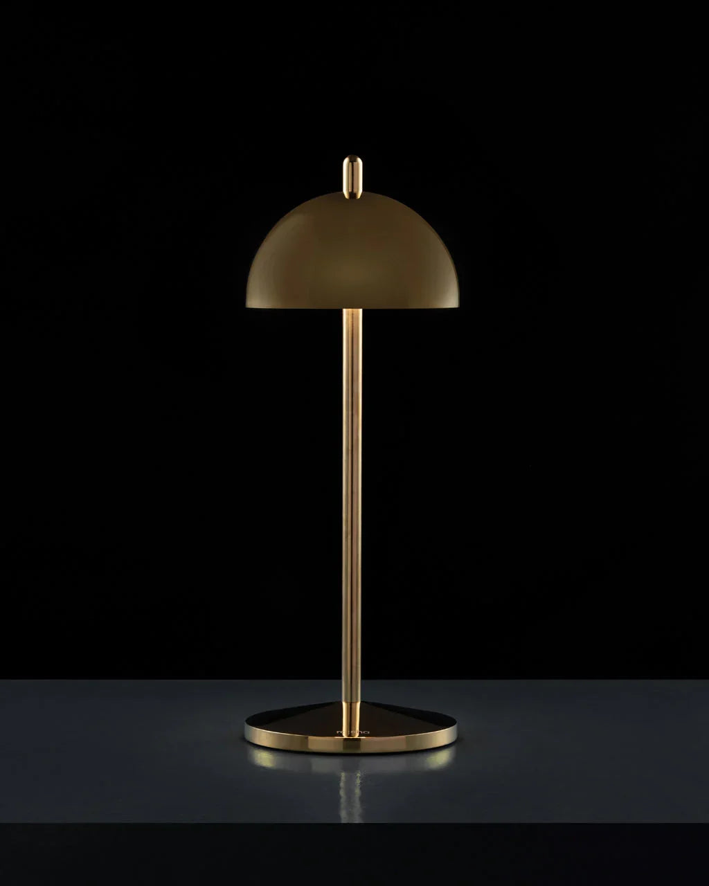 Mush Gold Cordless Table Lamp for Living Room | Rechargeable LED Lamp with Touch Dimming