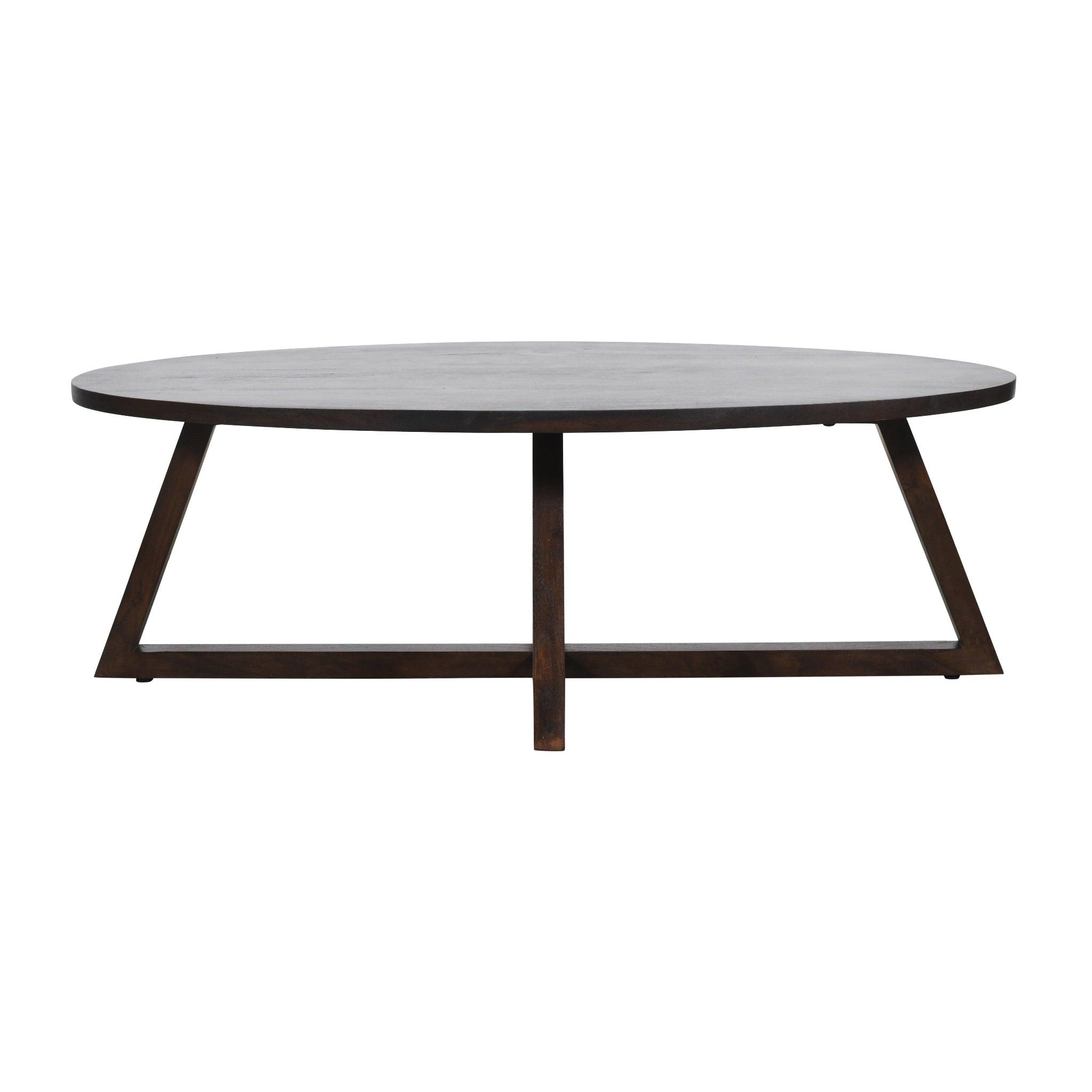 Penny Wooden Center Table for Living Room | Acacia Wood Coffee Table | Tea Table